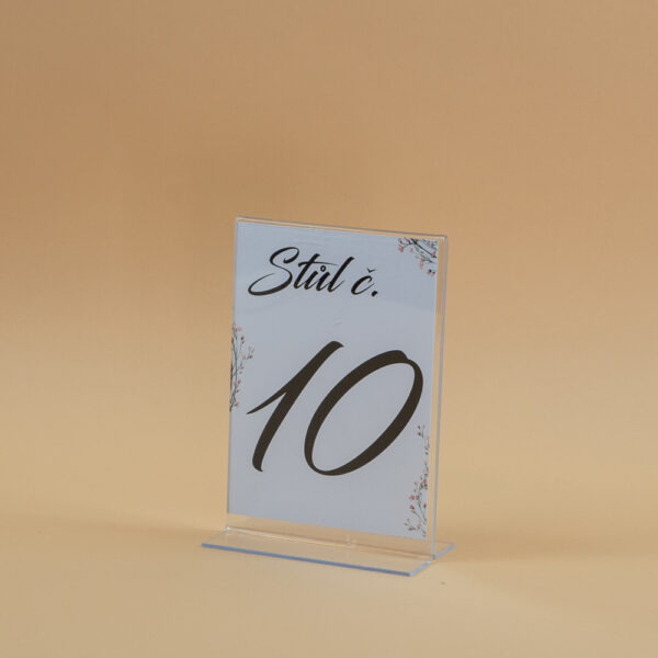 Plexi stojan na tiskoviny 15x10x5 cm