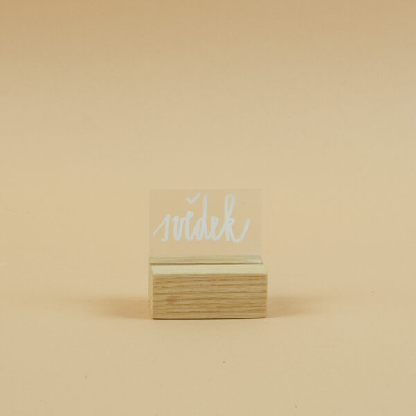 Plexi kartička 5x3 cm