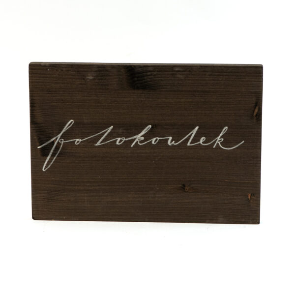 Dřevěná cedulka - Fotokoutek - 29,5 x 19,5 cm