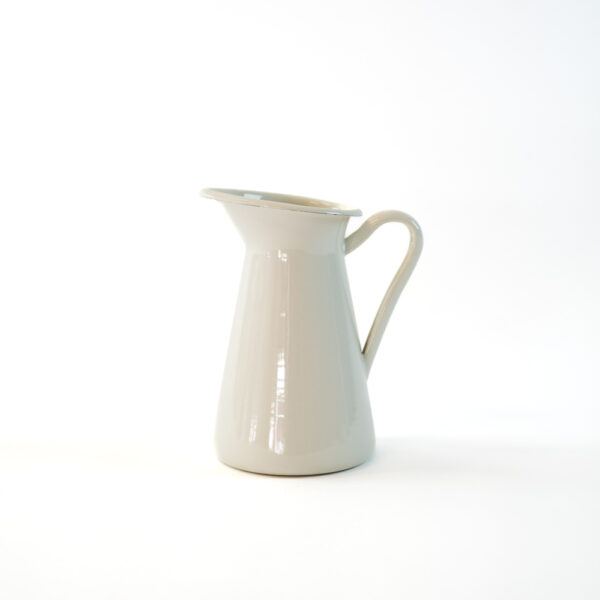 Smaltovaný džbán bílý 15,5 cm