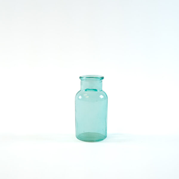 Skleněná vázička modrá 12,5 cm