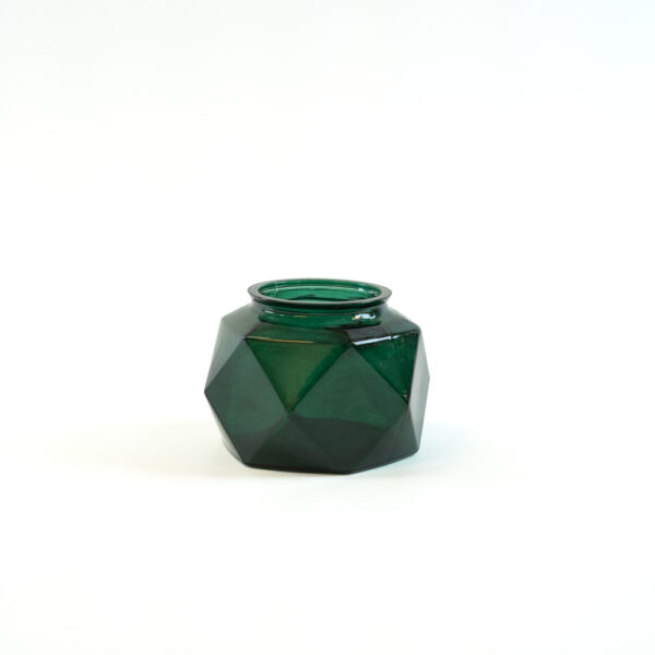Skleněná vázička 10 m smaragdová