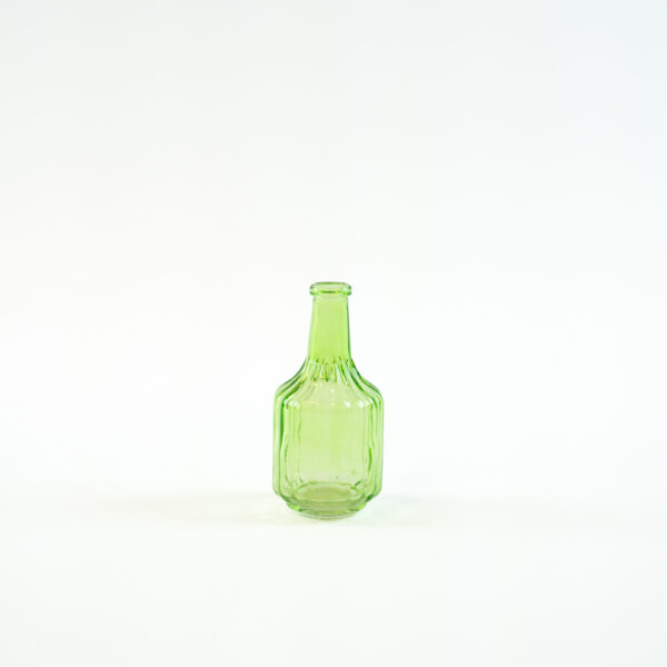 Skleněná vázička sv. zelená 12,5 cm