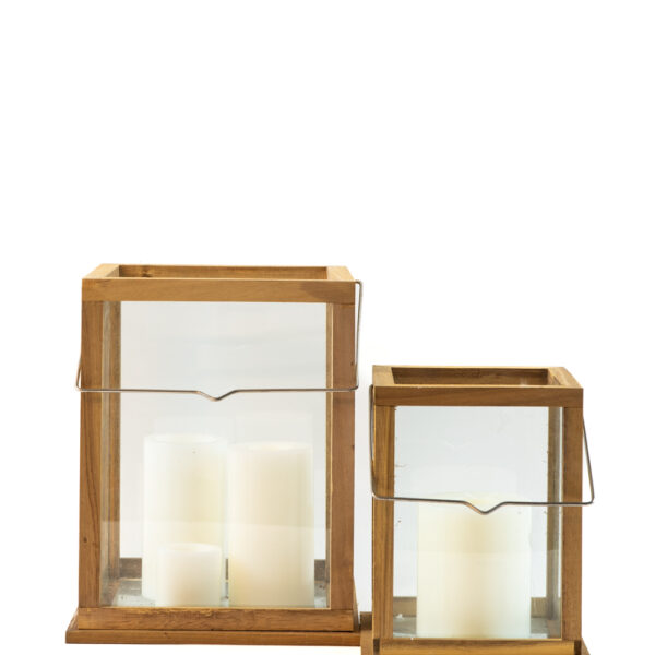 Lucerna na svíčku - set 24+32 cm