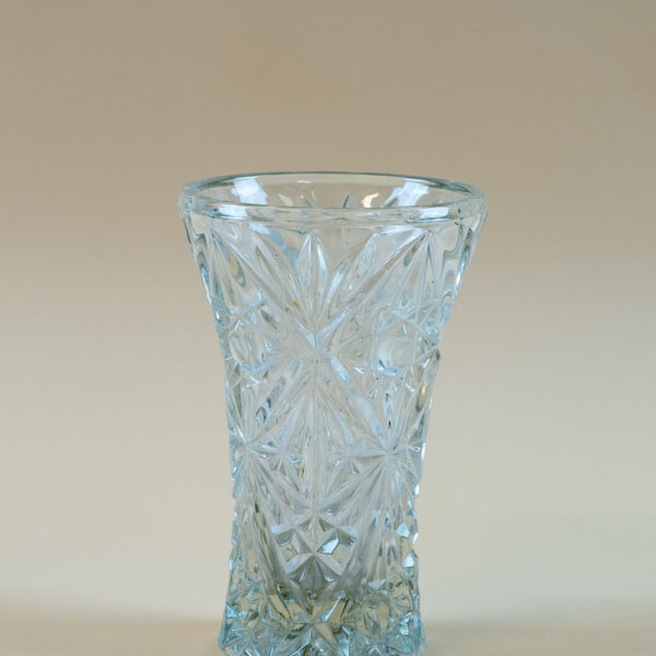 Skleněná váza vintage 20 cm