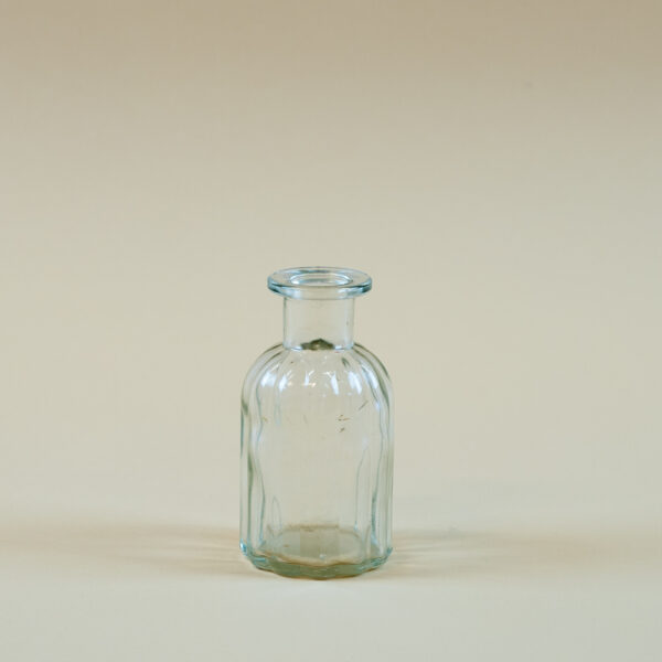 Skleněná vázička vroubkovaná 10,3 cm