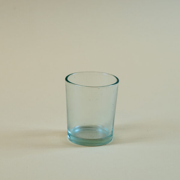 Skleněný  svícen na čajovou svíčku čistý - 6,5 cm