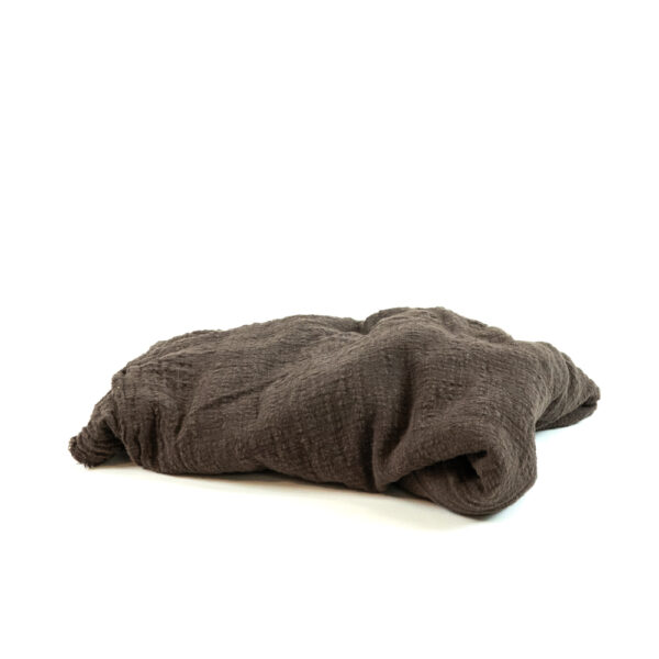 Běhoun na stůl gázovina - hnědá - 300 cm