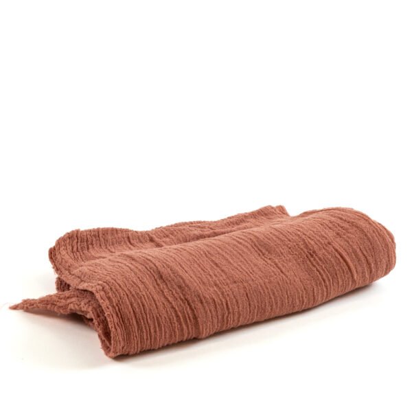 Běhoun na stůl gáza Coral - kratší 130 cm