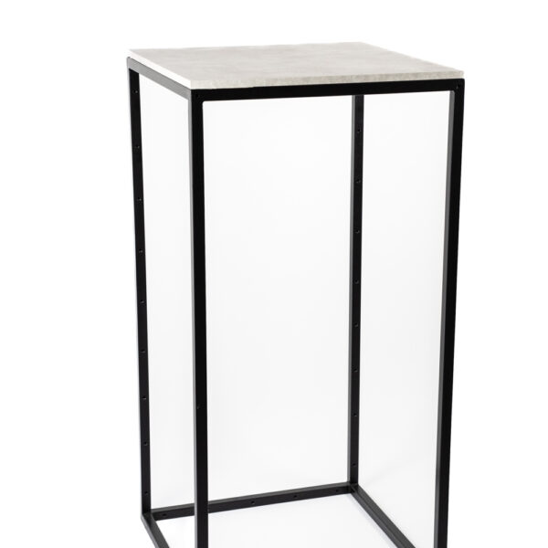 Stůl vysoký - černý kov 122 cm