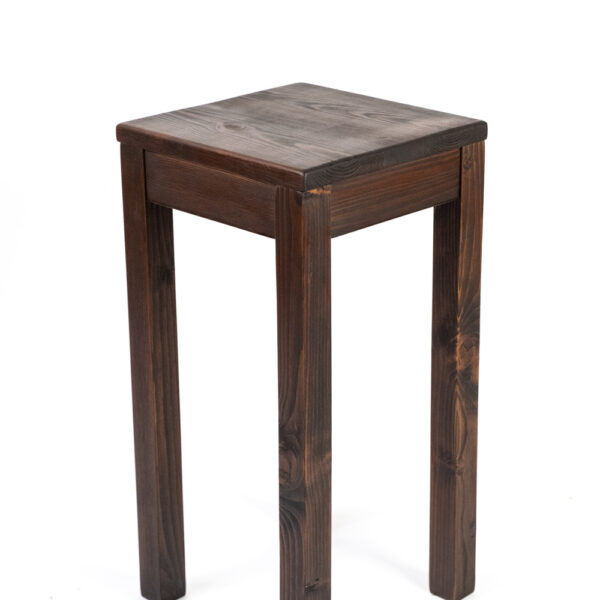 Dřevěný stoleček/stojan tmavý (60 cm)